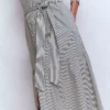 Ellie Cotton Maxi Shirt Dress Texture Stripe Ellie Cotton Maxi Shirt Dress Texture Stripe