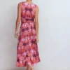 Elodie Jersey Maxi Dress Cherry Blush, Tropical Forest Elodie Jersey Maxi Dress Cherry Blush, Tropical Forest