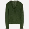 Eloise Frill Henley Jumper Promenade Green Eloise Frill Henley Jumper Promenade Green