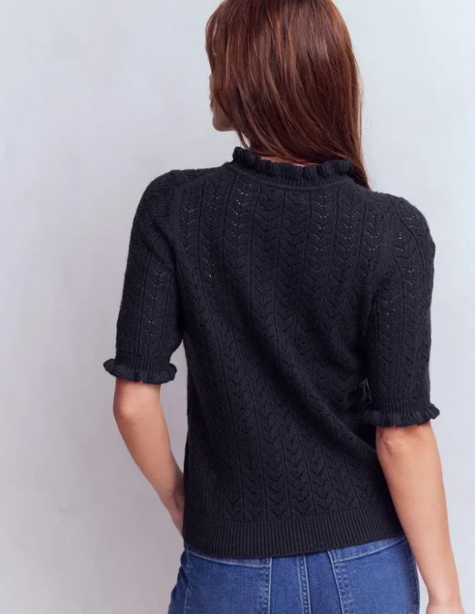Eloise Frill T-Shirt Navy Eloise Frill T-Shirt Navy