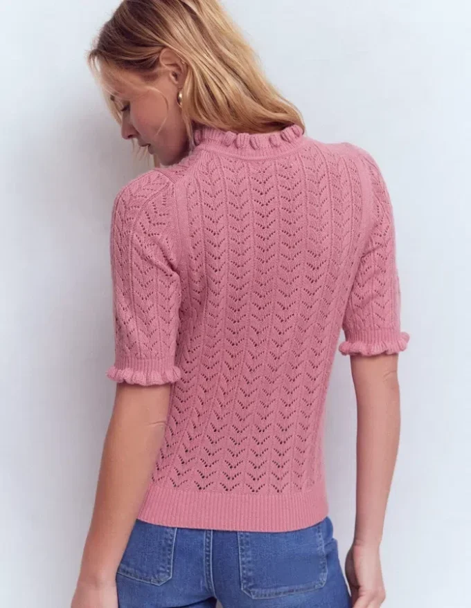 Eloise Frill T-Shirt Spring Blossom Pink Eloise Frill T-Shirt Spring Blossom Pink