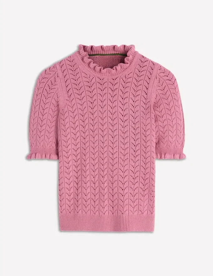 Eloise Frill T-Shirt Spring Blossom Pink Eloise Frill T-Shirt Spring Blossom Pink