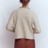 Embellished Knit Cardigan Chinchilla Melange Embellished Knit Cardigan Chinchilla Melange