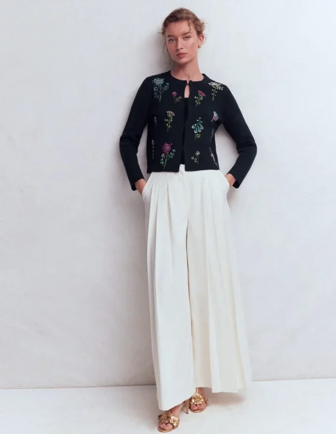 Embellished Knit Cardigan Navy Embellished Knit Cardigan Navy