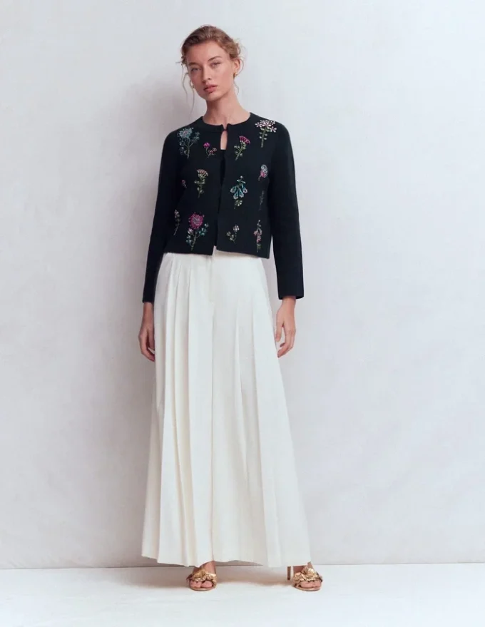 Embellished Knit Cardigan Navy Embellished Knit Cardigan Navy