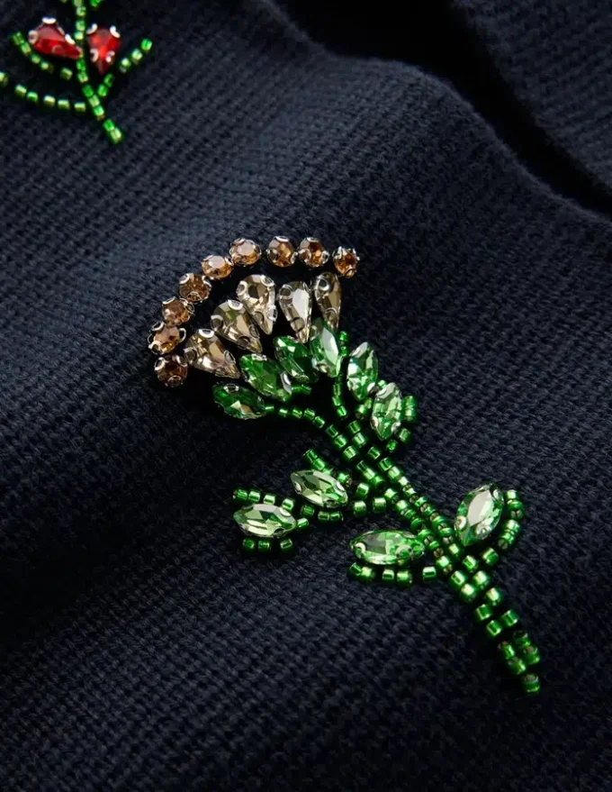 Embellished Knit Cardigan Navy Embellished Knit Cardigan Navy