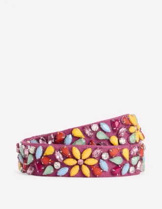 Embellished Party Belt Pink Parfait