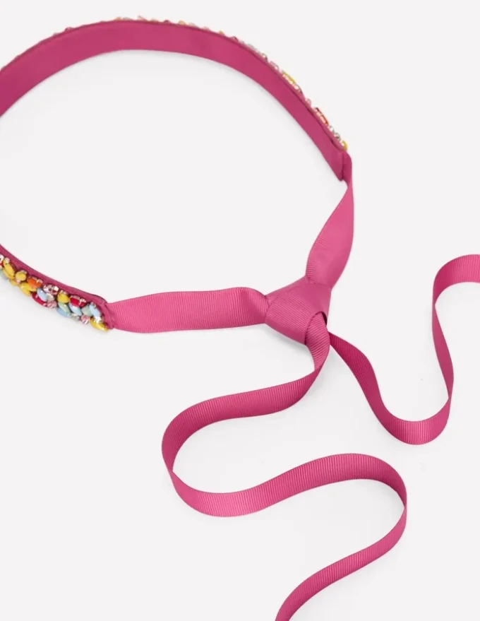 Embellished Party Belt Pink Parfait