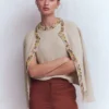 Embellished T-Shirt Chinchilla Melange Embellished T-Shirt Chinchilla Melange