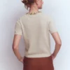 Embellished T-Shirt Chinchilla Melange Embellished T-Shirt Chinchilla Melange