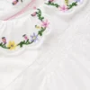 Embroidered Collar Woven Top Soft Ivory Embroidery Embroidered Collar Woven Top Soft Ivory Embroidery