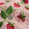 Embroidered Frilly Woven Top Lotus Strawberries Embroidered Frilly Woven Top Lotus Strawberries