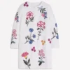 Embroidered Linen Coat Ivory Embroidered Embroidered Linen Coat Ivory Embroidered