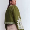 Embroidered Linen Jacket Woodland Green Embroidered Linen Jacket Woodland Green