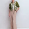 Embroidered Linen Jacket Woodland Green Embroidered Linen Jacket Woodland Green
