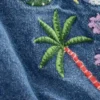 Embroidered Playsuit Mid Vintage Embroidered Denim