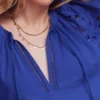 Embroidered Sleeve Kaftan Blue Embroidery Embroidered Sleeve Kaftan Blue Embroidery