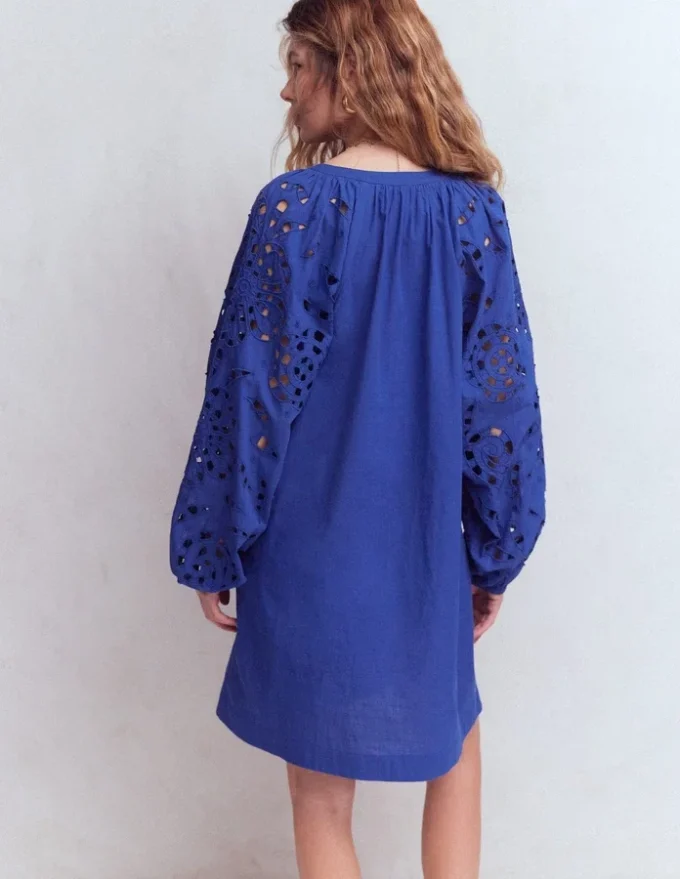 Embroidered Sleeve Kaftan Blue Embroidery Embroidered Sleeve Kaftan Blue Embroidery