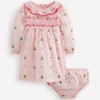 Embroidered Smocked Dress Pink Multi Floral Heart Flower Embroidered Smocked Dress Pink Multi Floral Heart Flower