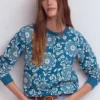 Emi Printed Sweatshirt Decorative Blossom Emi Printed Sweatshirt Decorative Blossom