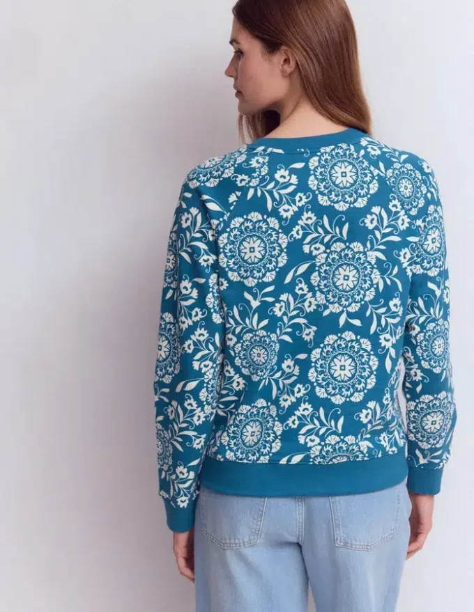 Emi Printed Sweatshirt Decorative Blossom Emi Printed Sweatshirt Decorative Blossom