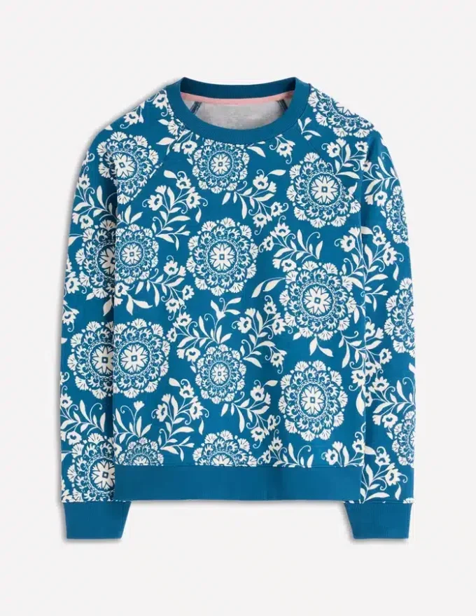 Emi Printed Sweatshirt Decorative Blossom Emi Printed Sweatshirt Decorative Blossom