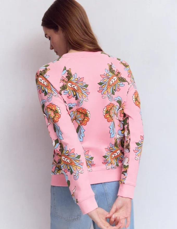 Emi Printed Sweatshirt Multi, Botanical Flourish Emi Printed Sweatshirt Multi, Botanical Flourish