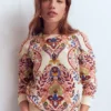 Emi Printed Sweatshirt Multi, Enchanted Gardenia Emi Printed Sweatshirt Multi, Enchanted Gardenia