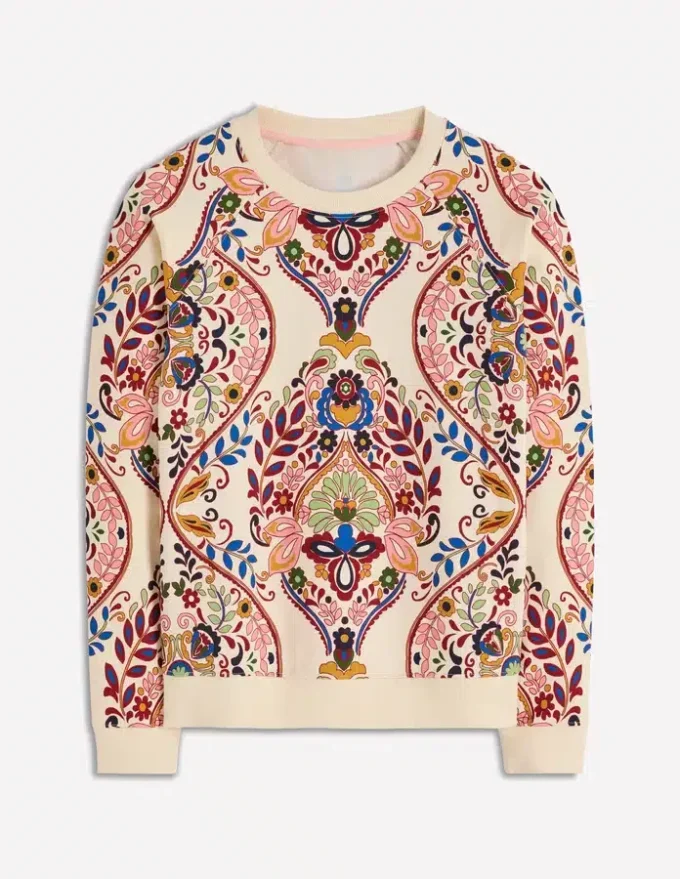 Emi Printed Sweatshirt Multi, Enchanted Gardenia Emi Printed Sweatshirt Multi, Enchanted Gardenia