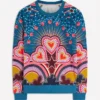 Emi Printed Sweatshirt Multi, Starburst Heart Emi Printed Sweatshirt Multi, Starburst Heart