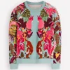 Emi Printed Sweatshirt Tropical Safari Placement Emi Printed Sweatshirt Tropical Safari Placement