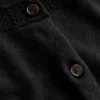 Emilia Cotton Crew Cardigan Black Emilia Cotton Crew Cardigan Black