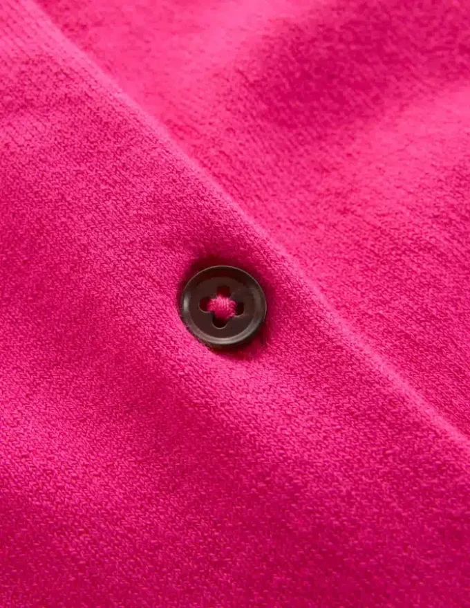 Emilia Cotton Crew Cardigan Pink Peony Emilia Cotton Crew Cardigan Pink Peony