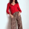 Emilia Cotton Crew Cardigan Poppy Red Emilia Cotton Crew Cardigan Poppy Red