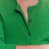 Emilia Cotton Crew Cardigan Rich Emerald Emilia Cotton Crew Cardigan Rich Emerald