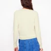 Emilia Cotton Crew Cardigan Warm Ivory Emilia Cotton Crew Cardigan Warm Ivory