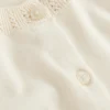Emilia Cotton Crew Cardigan Warm Ivory Emilia Cotton Crew Cardigan Warm Ivory