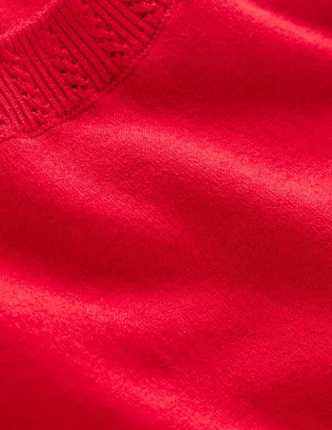 Emilia Cotton Crew Neck Vest Merida Red Emilia Cotton Crew Neck Vest Merida Red