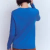 Emilia Cotton Crew Sweater Kingfisher Blue Emilia Cotton Crew Sweater Kingfisher Blue