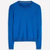 Emilia Cotton Crew Sweater Kingfisher Blue Emilia Cotton Crew Sweater Kingfisher Blue