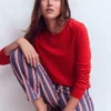 Emilia Cotton Crew Sweater Merida Red Emilia Cotton Crew Sweater Merida Red