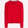 Emilia Cotton Crew Sweater Merida Red Emilia Cotton Crew Sweater Merida Red