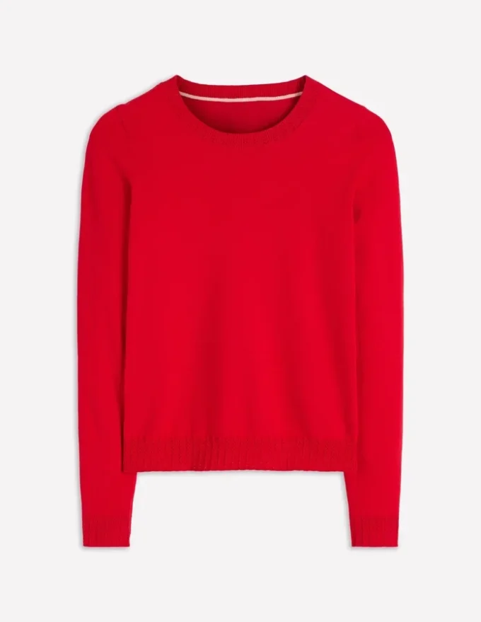 Emilia Cotton Crew Sweater Merida Red Emilia Cotton Crew Sweater Merida Red