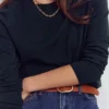 Emilia Cotton Crew Sweater Navy Emilia Cotton Crew Sweater Navy