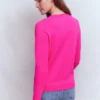 Emilia Cotton Crew Sweater Pink Peony Emilia Cotton Crew Sweater Pink Peony