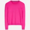 Emilia Cotton Crew Sweater Pink Peony Emilia Cotton Crew Sweater Pink Peony