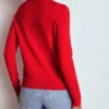 Emilia Cotton Crew Sweater Poppy Red Emilia Cotton Crew Sweater Poppy Red