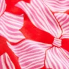 Emilia Cotton Crew Sweater Poppy Red, Bow Scatter Emilia Cotton Crew Sweater Poppy Red, Bow Scatter