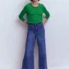 Emilia Cotton Crew Sweater Rich Emerald Emilia Cotton Crew Sweater Rich Emerald