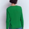 Emilia Cotton Crew Sweater Rich Emerald Emilia Cotton Crew Sweater Rich Emerald